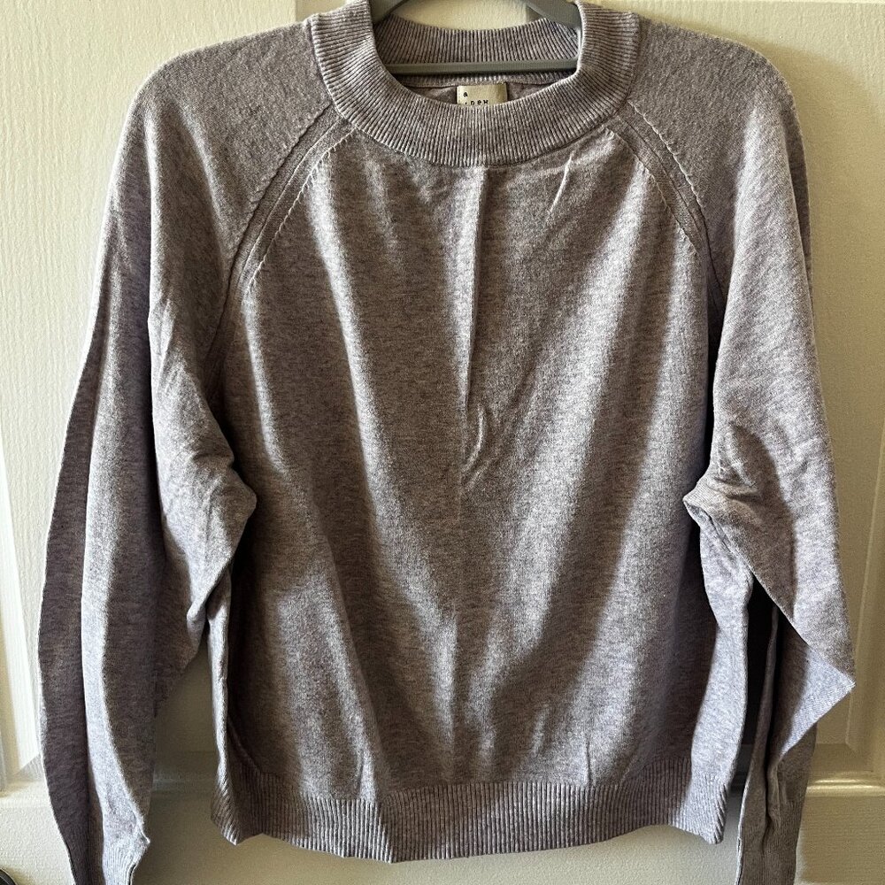 A New Day Grey Long Sleeve Sweater
